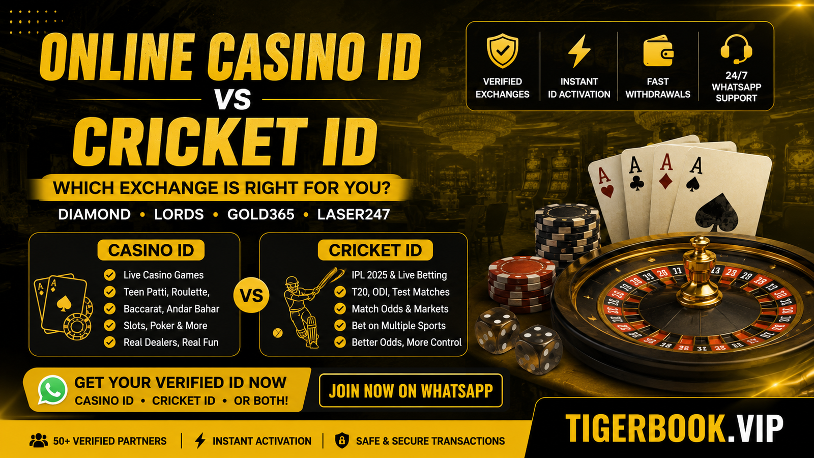 Online Casino ID vs Cricket ID